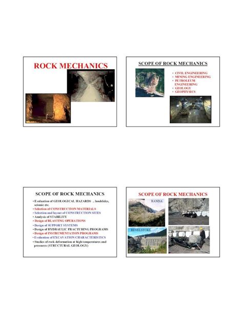 Pdf Rock Mechanics Scope Of Rock Mechanics Kaukau Edu Sa Files