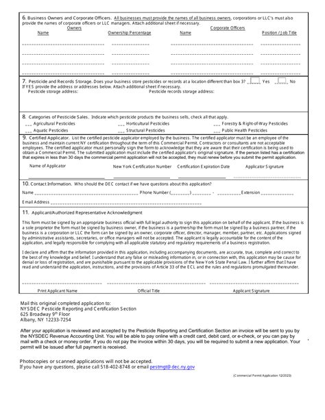 New York Commercial Permit Application For The Sale Or Distribution Of