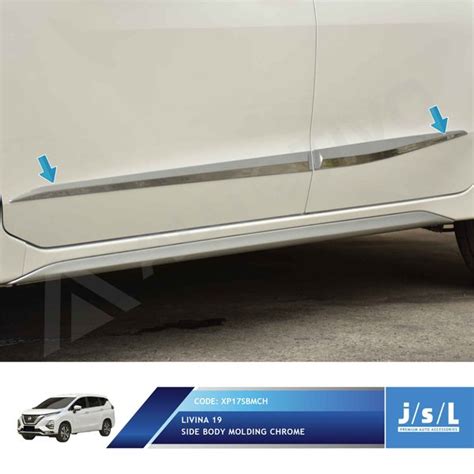 Jual Jsl Lis Pintu Samping All New Livina Side Body Molding Chrome