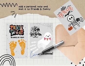 Printable Halloween Hand Print Craft - 24 Designs by Pictures and Frames