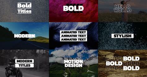 Bold Titles | FCPX & Apple Motion, Titles ft. animation & black & white ...