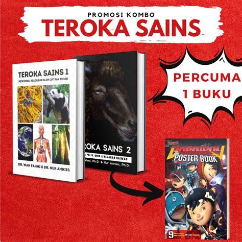 Kombo Siri Buku Teroka Sains Boboiboy Movie Series Poster Book