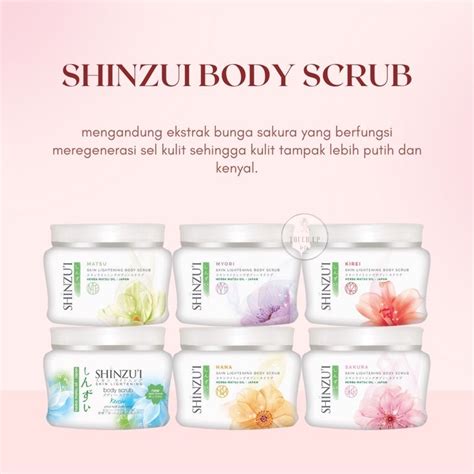 Jual SHINZUI LIGHTENING BODY SCRUB LULUR BADAN SHINZUI BPOM KEMASAN