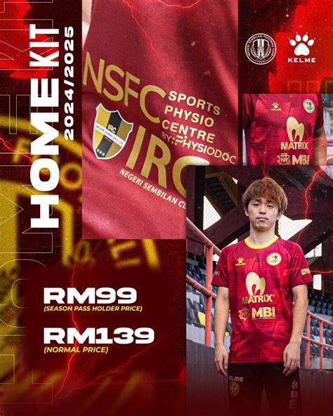 Negeri Sembilan FC 2024 25 Home Kit