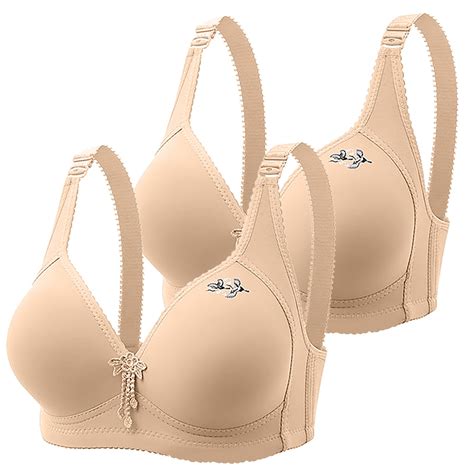 Mallwal True Bra Women Convertible Bra Feature V Neck Demi And Balconette Bra Style W 1874 Khaki L