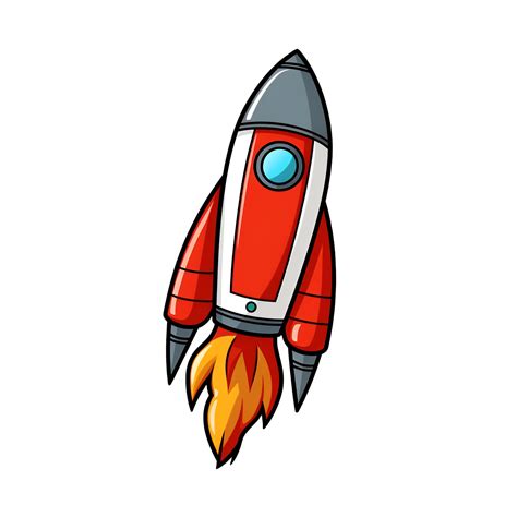 Rocket Ship Cartoon Clipart 24065348 PNG