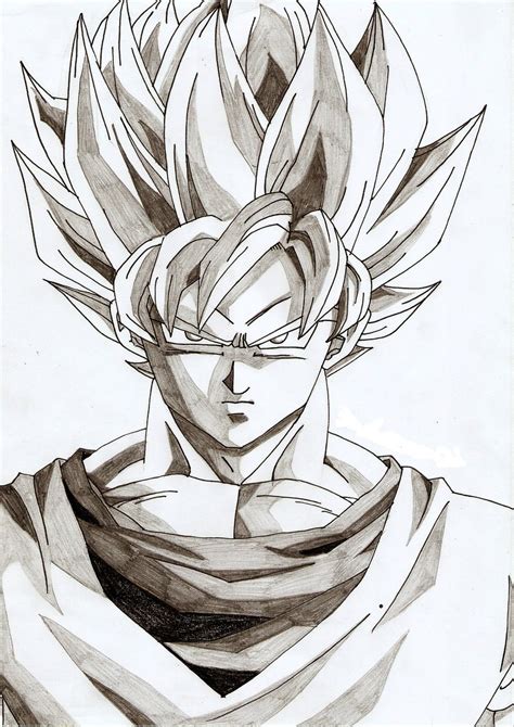 Goku Pencil Sketch At Explore Collection Of Goku Pencil Sketch