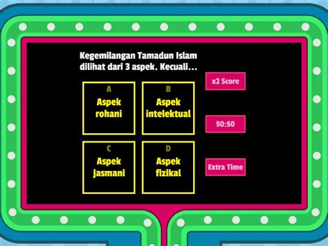 PENGENALAN DAN PANDANGAN SEMESTA TAMADUN ISLAM Game Show De TV