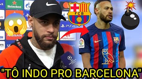 NEYMAR ANUNCIA QUE É NOVO JOGADOR DO BARCELONA YouTube