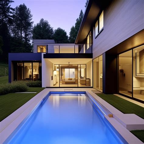 Stunning House Plan Featuring an Elegant Swimming Pool