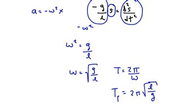 Derivation Of The Period Of A Simple Pendulum | Educreations