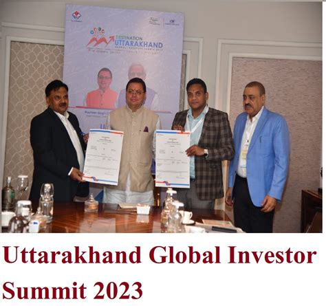 Uttarakhand Global Investor Summit 2023 Brings Mous Worth Rs 19385