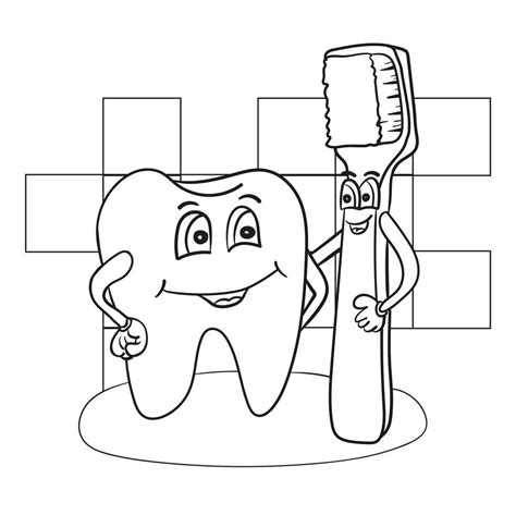 Desenho De Dente Feliz Para Imprimir - 6