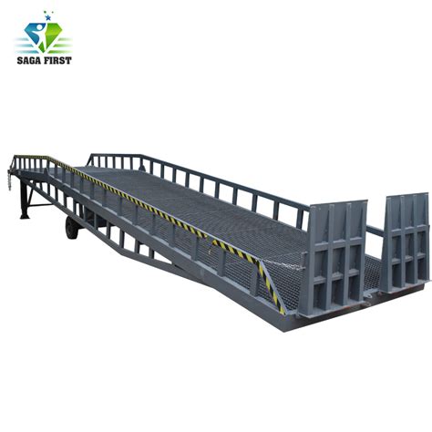 CE Certified 8ton 10ton 12ton Hydraulic Mobile Dock Ramp For Container