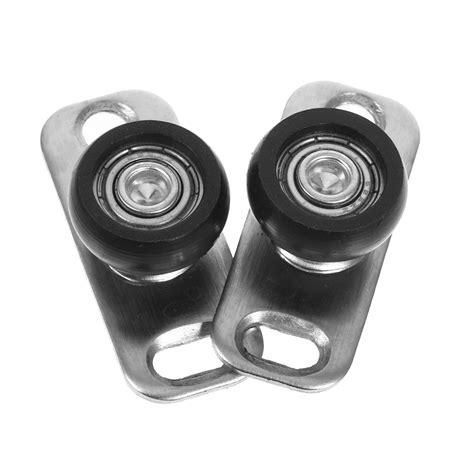 WAXIAYU 2pcs Door Guide Sliding Glass Door Roller Guide Bottom Mounted