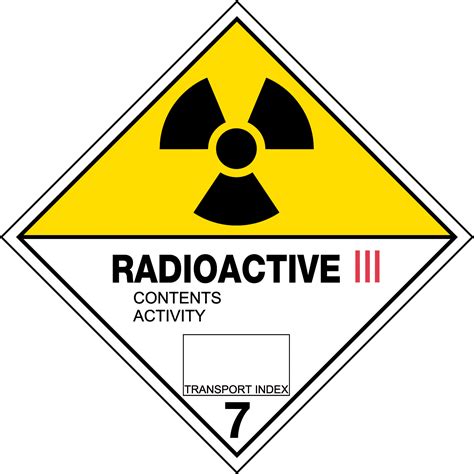 Hazchem Labels Radioactive Iii Hazchem Signs Uss