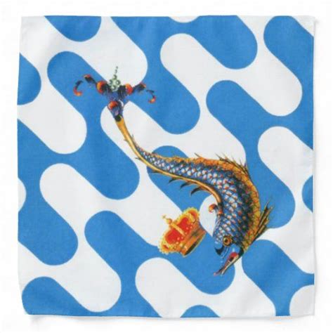 Contrada Capitana Dell Onda Wave Palio Bandana Zazzle Siena