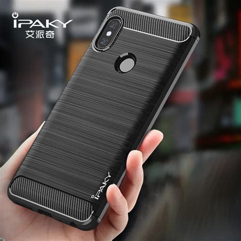 Original Ipaky Coque Xiaomi Redmi Note 5 Pro Cover Silm Brushed TPU