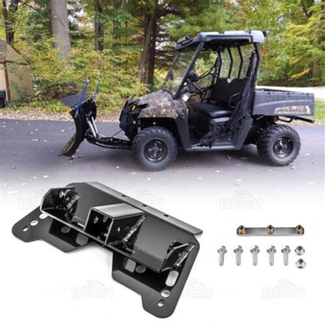 Lower Steel 2 Receiver Hitch Plow Mount For Polaris Ranger 500 570 800 Utv Ebay