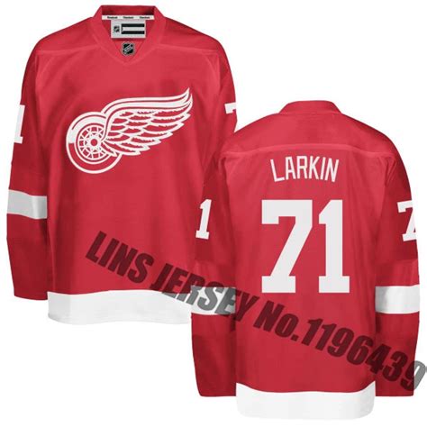 Dylan Larkin Jersey Men's Detroit Red Wings #71 Adult Hockey Jersey ...