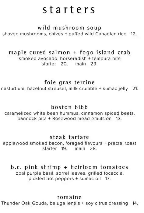 Canoe Menu Menu For Canoe Financial District Toronto Urbanspoonzomato