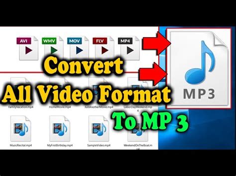 Convert All Format Video MP4 3GP AVI MOV WMV FLV WEBM MKV AVCHD To MP3