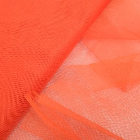 Tissu Tulle Rigide 150cm Orange Mercerine