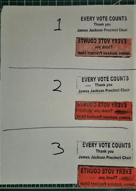 rubber stamp sample test