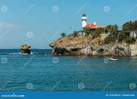 Bahía De Burgas Del Mar Negro Y De La Isla De St Anastasia Foto