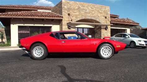 1973 Detomaso Pantera In Red Paint And 351 Ford Engine Sound On My Car