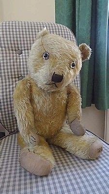 RARE COLLECTABLE OLD 1930 MERRYTHOUGHT LARGE MOHAIR TEDDY BEAR