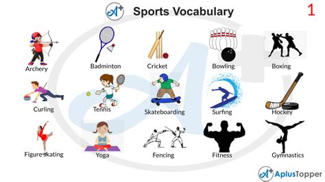 Sports Vocabulary List Of Useful Sports Vocabulary With Description