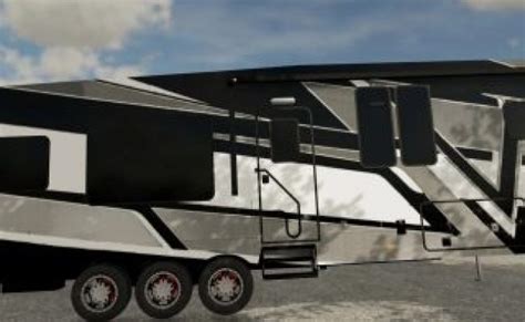 Voltage 5th Wheel Toy Hauler Camper V1 0 Fs22 Farming Simulator 22 Mod