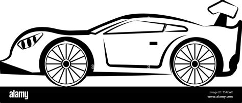 Race Car Drawing Side View