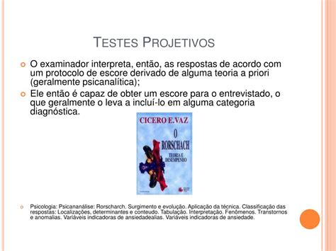 Testes Projetivos E Psicom Tricos