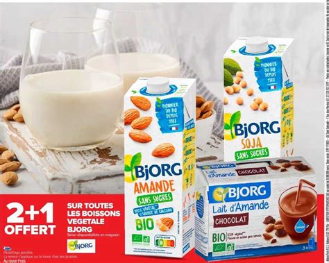 Promo Les Boissons V G Tale Bjorg Chez Carrefour Icatalogue Fr