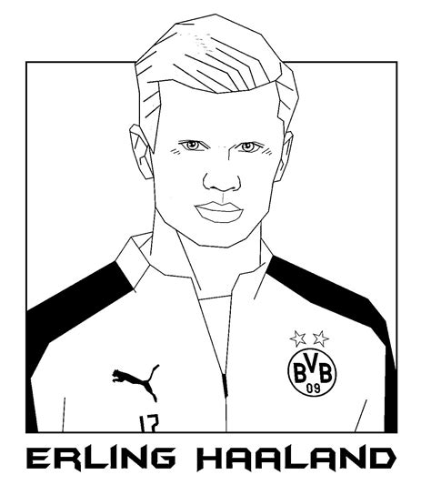 Erling Haaland Coloring Pages - Free Printable Coloring Pages for Kids