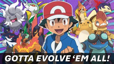 Ash Ketchums Team Of Fully Evolved Pokémon Explained Youtube