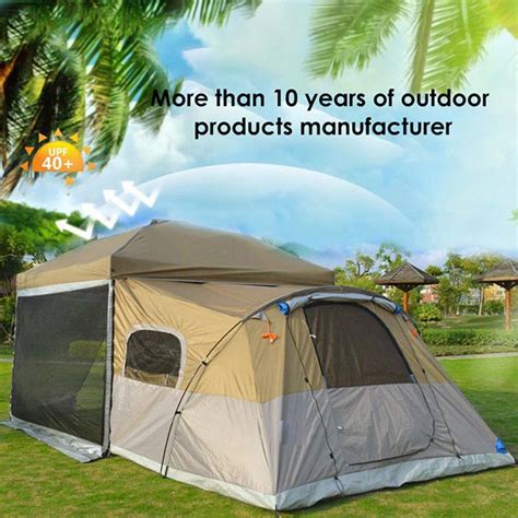 Extra Large Outdoor Camping Tents 4-8 Persons Waterproof Outdoor Family ...