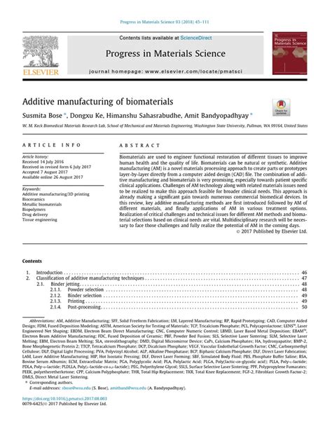 2018 Additive Manufacturing Of Biomaterials Download Free Pdf