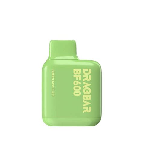 ZoVoo Dragbar BF600 Green Apple Ice Disposable Vape 20mg Vapestore UK