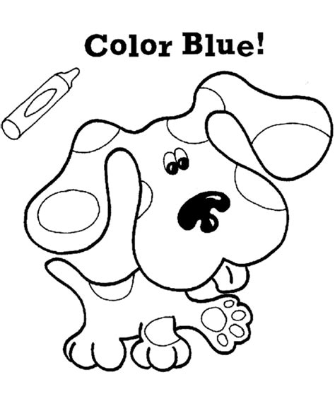 Blues Clues Paw Print Coloring Page