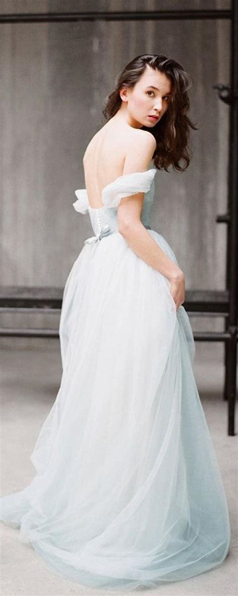 Tulle Wedding Dress With Off Shoulder Sleeves Arsenia Classic Bridal