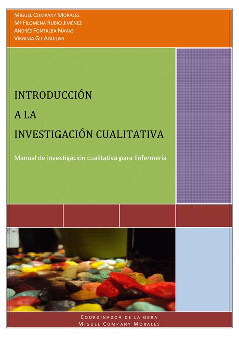 Pdf Introducci N A La Investigaci N Cualitativa En Enfermer A