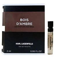 Karl Lagerfeld Bois D Ambre 2 мл туалетная вода edt пробник ID