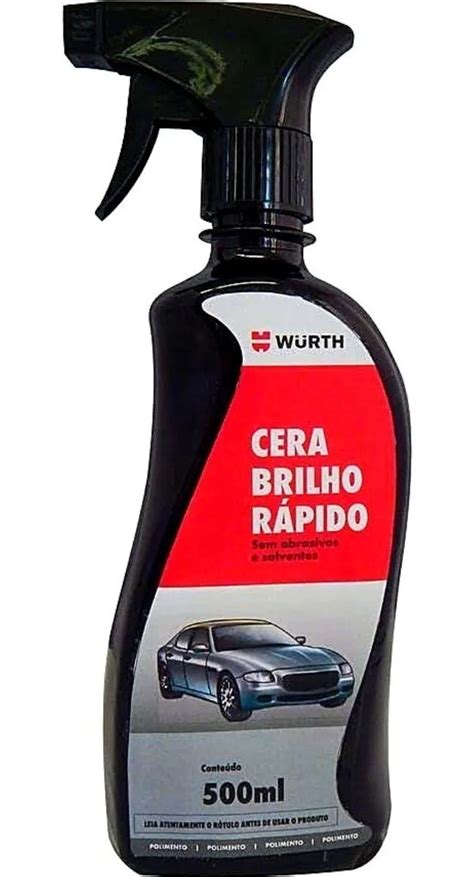 Cera Automotiva Wurth Liquida Spray Cera Brilho Rápido MercadoLivre