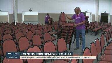 Jornal da EPTV 1ª Edição Campinas Piracicaba Mercado de eventos