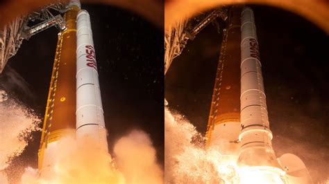 Artemis 1 flies from the launch pad in epic Orion spacecraft video | Space