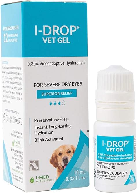 I Drop Vet Gel Lubricating Eye Drops For Pets For