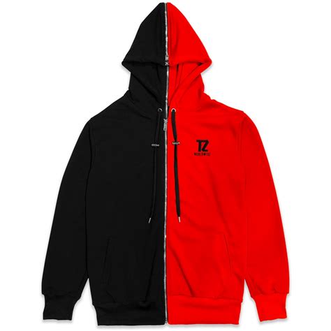 Tz Half Hoodie Redblack